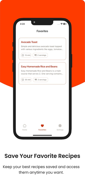 Cooksmart Recipe by Ingredient - Image screenshot of android app
