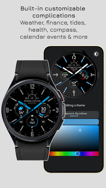 Marine Captain Watch Face - Image screenshot of android app