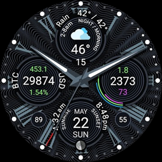 Main Time watch face - Image screenshot of android app