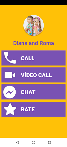 Diana and Roma Fake Video Call - Image screenshot of android app