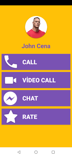 John Cena Fake Video Call Chat - Image screenshot of android app