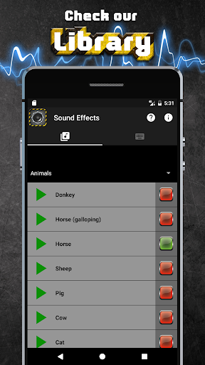 Sound Effects - عکس برنامه موبایلی اندروید