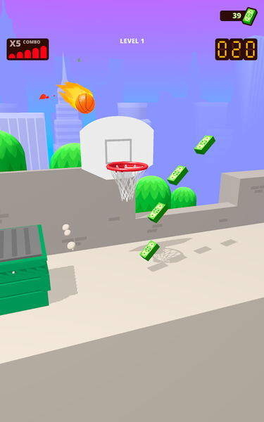 Bounce Dunk - basketball game - عکس بازی موبایلی اندروید