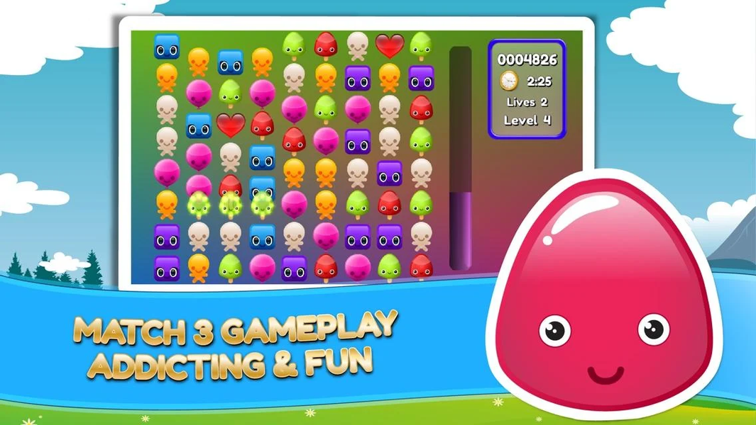 Gummy Match 3 - عکس بازی موبایلی اندروید