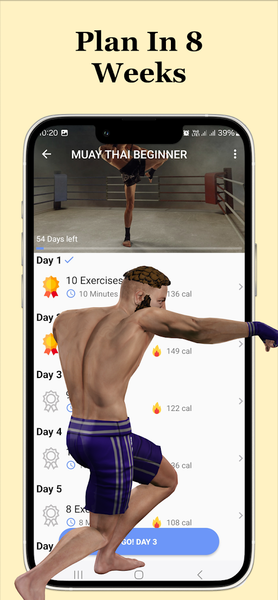Muay Thai - Kickboxing Trainer - Image screenshot of android app