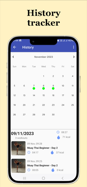 Muay Thai - Kickboxing Trainer - Image screenshot of android app