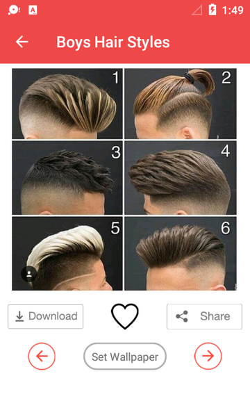 Latest Boys Hairstyle - Image screenshot of android app