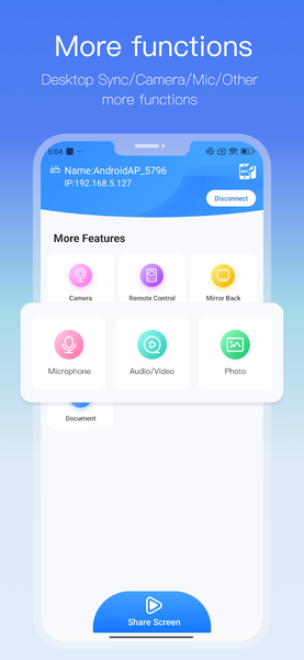 ScreenShare Client - عکس برنامه موبایلی اندروید