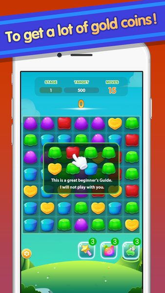 Lucky Jelly Block - Gameplay image of android game
