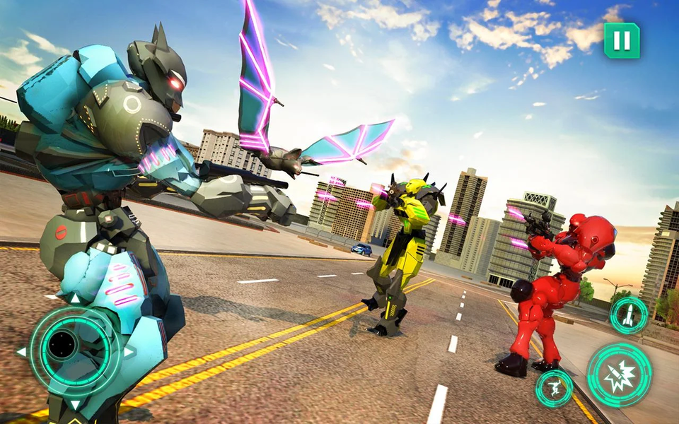 Bat Robot Moto Bike Robot Game - عکس برنامه موبایلی اندروید