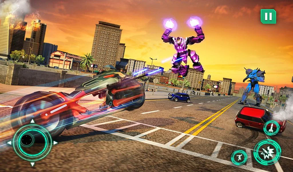Bat Robot Moto Bike Robot Game - عکس برنامه موبایلی اندروید