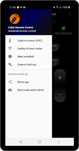 Cable Remote Control Universal - Image screenshot of android app