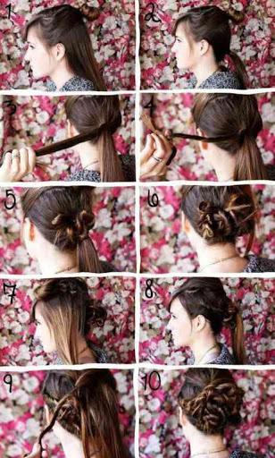 Braid Hairstyle Step by Steps - عکس برنامه موبایلی اندروید