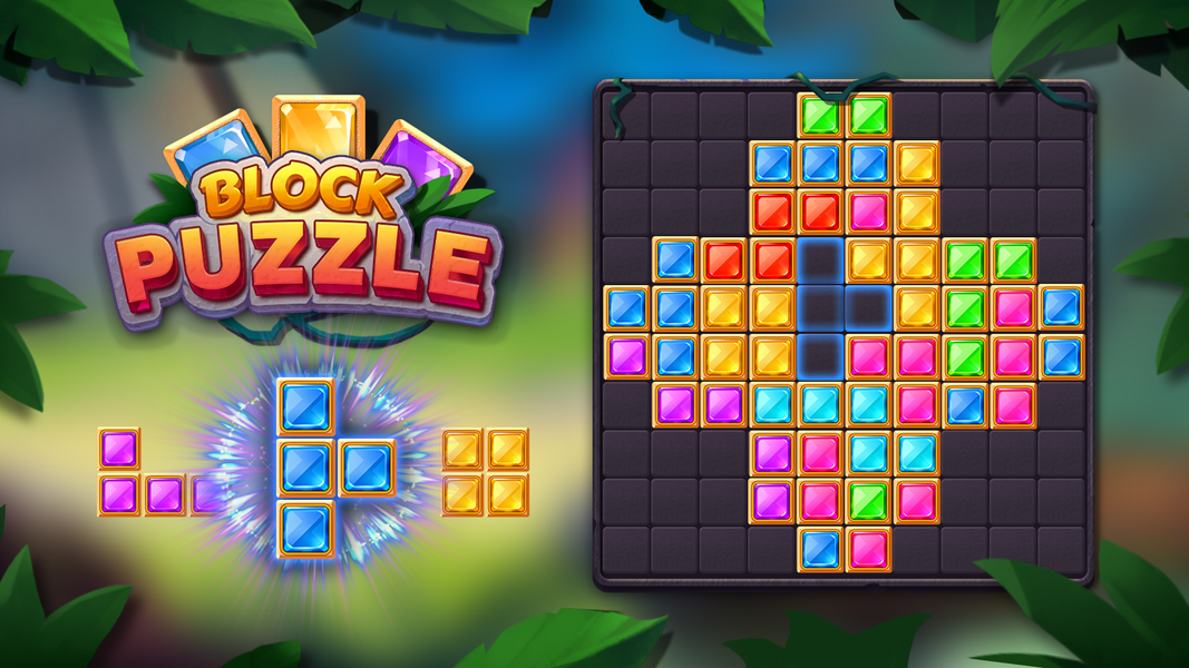 Jewel Block Puzzle: Gem Crush - Gameplay image of android game