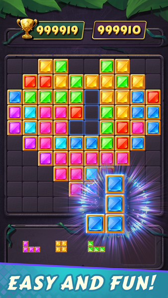Jewel Block Puzzle: Gem Crush - Gameplay image of android game