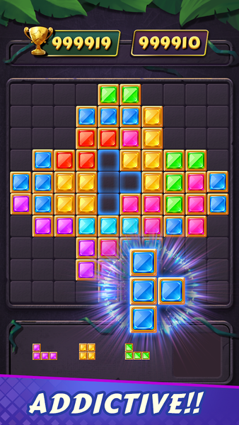 Jewel Block Puzzle: Gem Crush - Gameplay image of android game
