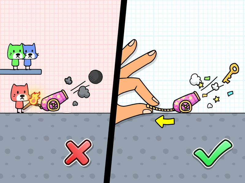 Brain cat: tricky puzzles - عکس بازی موبایلی اندروید