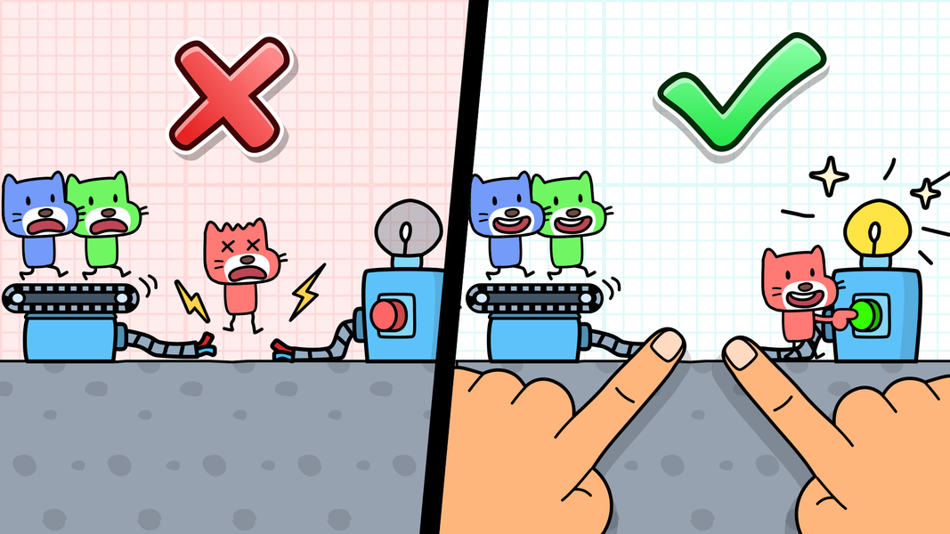 Brain cat: tricky puzzles - عکس بازی موبایلی اندروید
