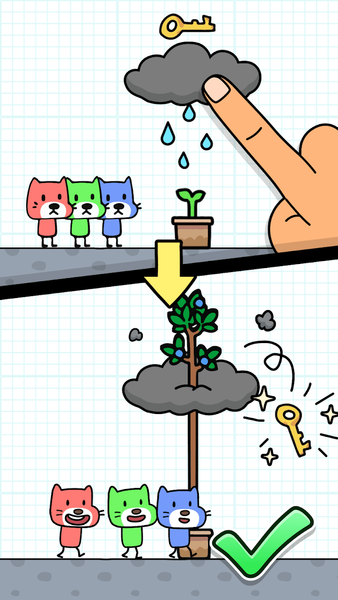 Brain cat: tricky puzzles - عکس بازی موبایلی اندروید