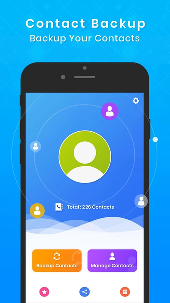 Contact Backup & Restore - عکس برنامه موبایلی اندروید