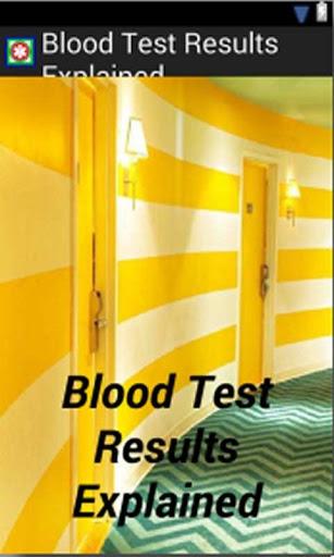 Blood Test Results - عکس برنامه موبایلی اندروید