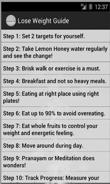 Lose Weight Guide - Image screenshot of android app