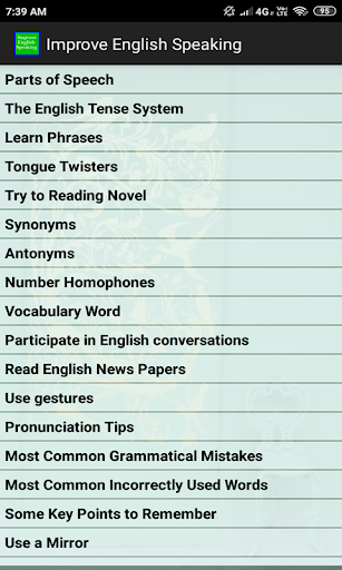 Improve English Speaking - Image screenshot of android app