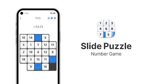 Slide Puzzle - Number Game - عکس برنامه موبایلی اندروید