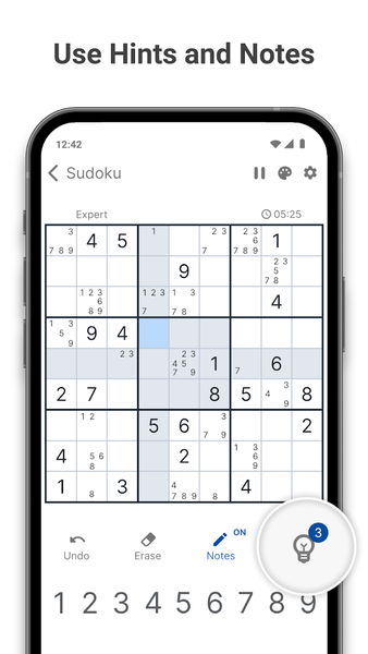 Sudoku - Gameplay image of android game