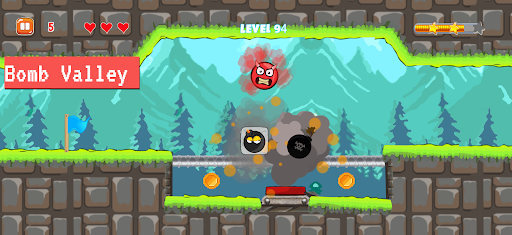 Bounce Ball: Red Roller Ball - عکس بازی موبایلی اندروید