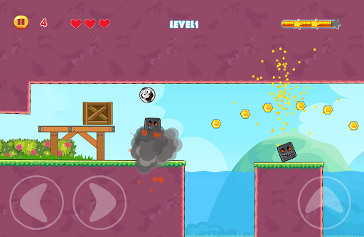 Red Hero 4 - red bounce ball 5 - Gameplay image of android game