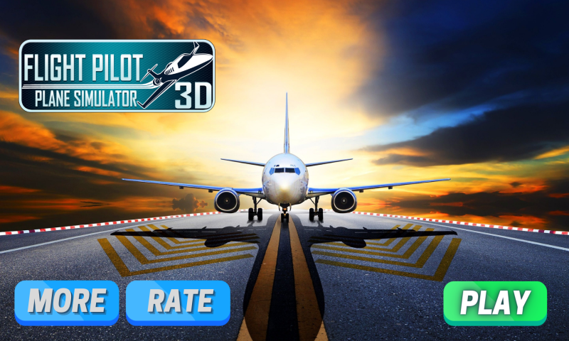 Airplane Simulator Pilot Game - Gameplay image of android game