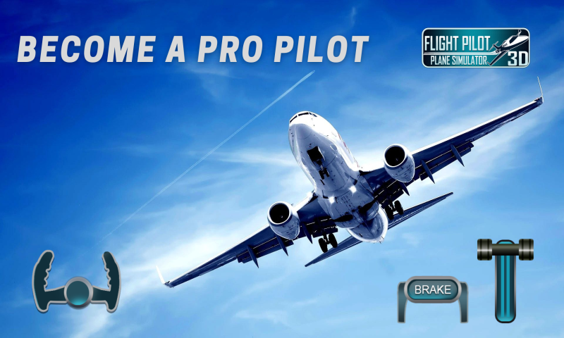 Airplane Simulator Pilot Game - Gameplay image of android game