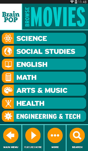 BrainPOP Featured Movie - عکس برنامه موبایلی اندروید