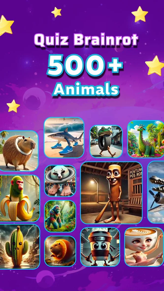 AI Brainrot Quiz - Guess Meme - Gameplay image of android game