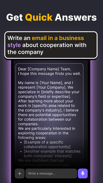 Chat AI - Chatbot Assistant - عکس برنامه موبایلی اندروید