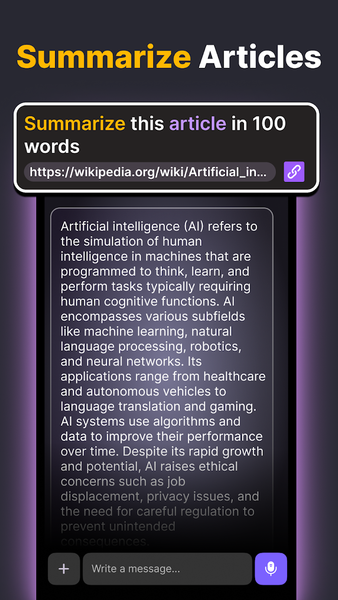 Chat AI - Chatbot Assistant - عکس برنامه موبایلی اندروید