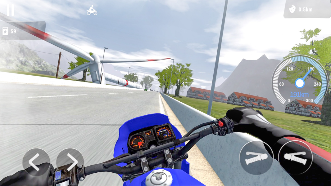 Moto Bike Race 3D Motorcycles - Gameplay image of android game