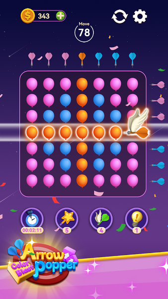 Arrow Popper - Color Blast - Gameplay image of android game