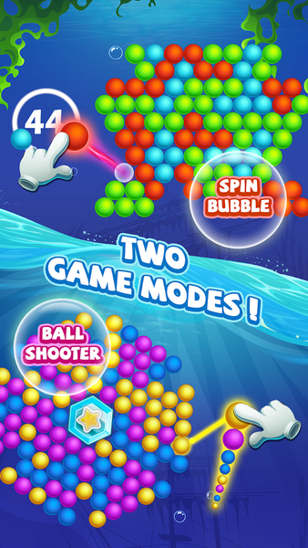 Spin Bubble - Ball Shooter - Gameplay image of android game