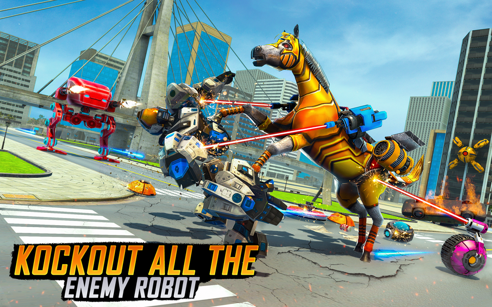 Horse Robot Car Game ۳D - عکس برنامه موبایلی اندروید