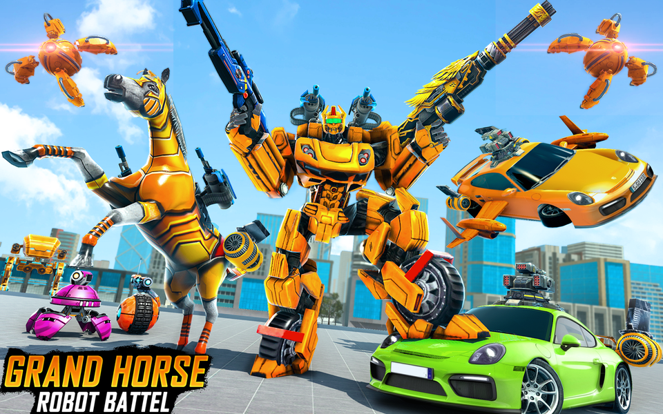 Horse Robot Car Game ۳D - عکس برنامه موبایلی اندروید
