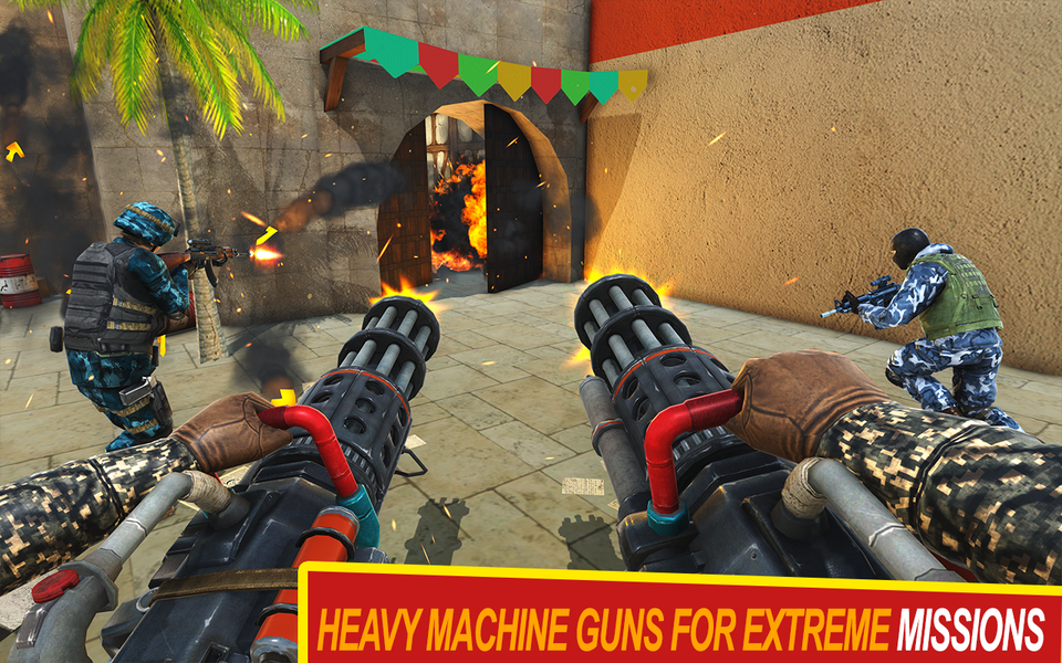 Real Commando Fps Shooting - Gameplay image of android game