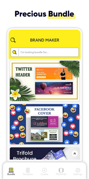 Brand Maker, Graphic Design - Image screenshot of android app