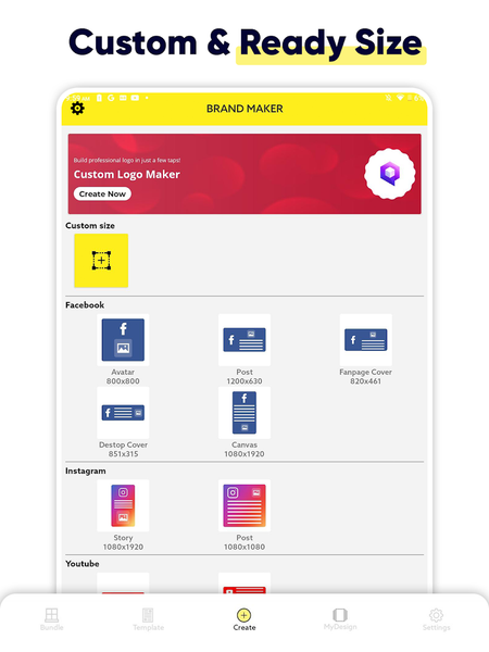 Brand Maker, Graphic Design - Image screenshot of android app