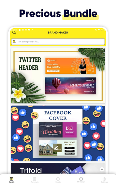 Brand Maker, Graphic Design - Image screenshot of android app