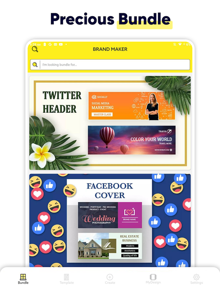 Brand Maker, Graphic Design - Image screenshot of android app