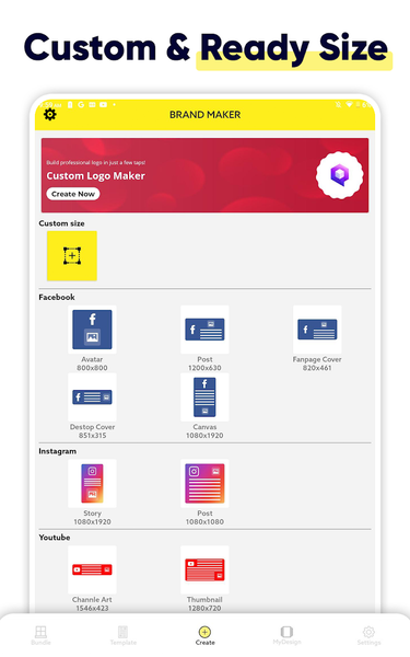 Brand Maker, Graphic Design - Image screenshot of android app