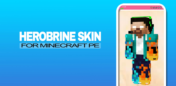 Herobrine skin, Minecraft Skin