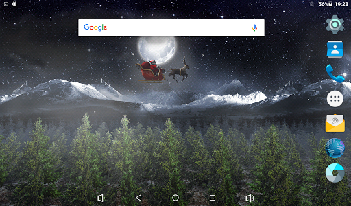 Santa 3D Live Wallpaper - Image screenshot of android app